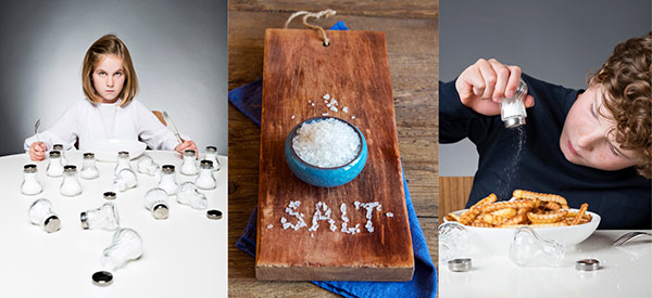 Image of salt in food