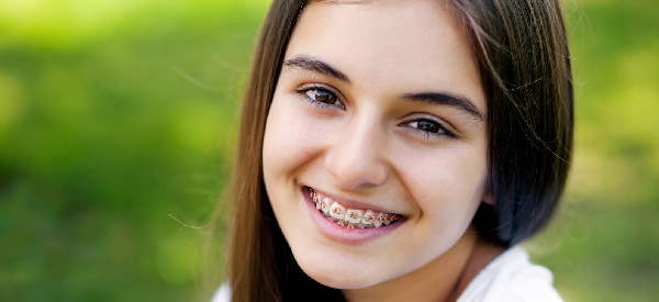 Happy girl smiling